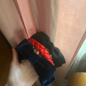Set of Red, Black, and Blue Headbands